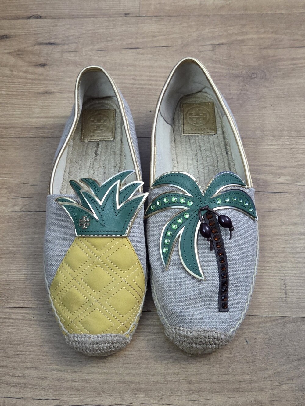 Tory Burch Castaway Embellished Espadrille Flats - Picture 4 of 16